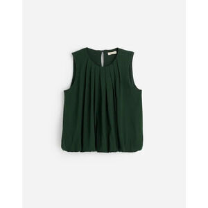 NWT Madewell Sleeveless Crewneck Bubble Top size medium in green
